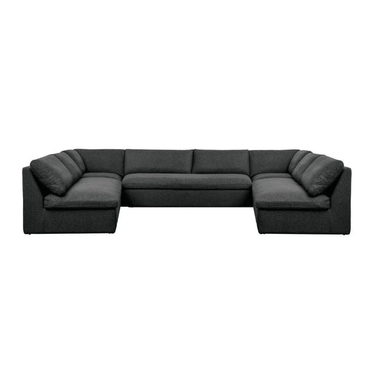 Miles Quick Dry Outdoor Sectional Sofa (Set Of 5) - LOOMLAN - Moe's Home - Outdoor Sofas & Loveseats