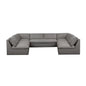 Miles Quick Dry Outdoor Sectional Sofa (Set Of 5) - LOOMLAN - Moe's Home - Outdoor Sofas & Loveseats