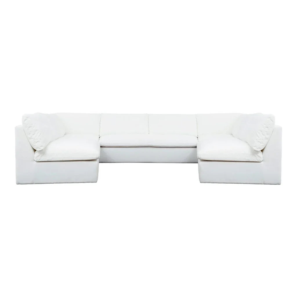 Miles Quick Dry Outdoor Sectional Sofa (Set Of 5) - LOOMLAN - Moe's Home - Outdoor Sofas & Loveseats