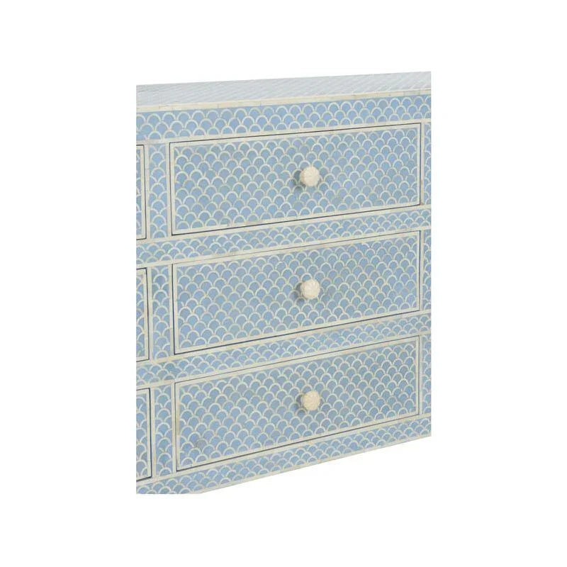 Milford Bone Inlay Patterned Blue Dresser - LOOMLAN - Chelsea House - Dressers