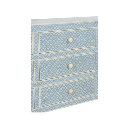 Milford Bone Inlay Patterned Blue Dresser - LOOMLAN - Chelsea House - Dressers