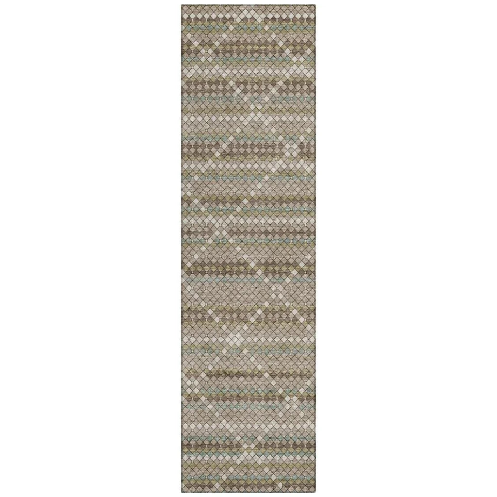 Millicent Brown Washable Indoor - Outdoor Rug - LOOMLAN - LOOMLAN Rugs - Outdoor Rugs