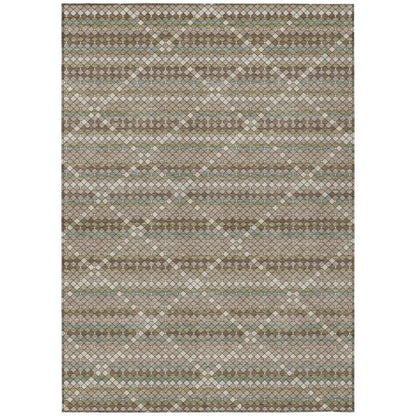 Millicent Brown Washable Indoor - Outdoor Rug - LOOMLAN - LOOMLAN Rugs - Outdoor Rugs