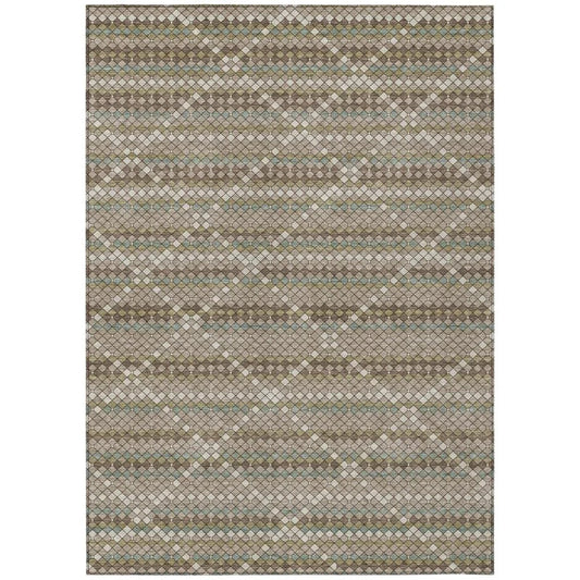 Millicent Brown Washable Indoor - Outdoor Rug - LOOMLAN - LOOMLAN Rugs - Outdoor Rugs