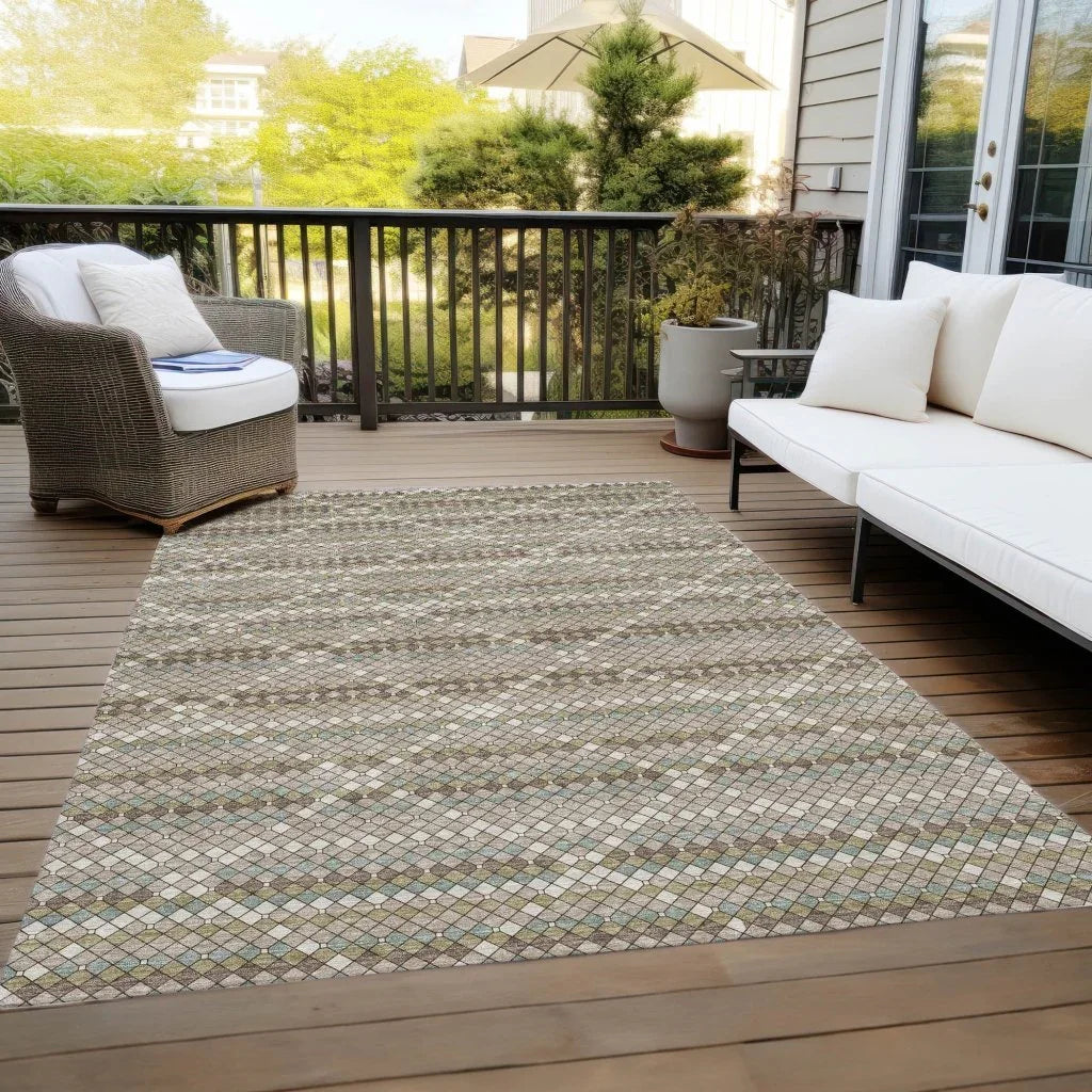 Millicent Brown Washable Indoor - Outdoor Rug - LOOMLAN - LOOMLAN Rugs - Outdoor Rugs