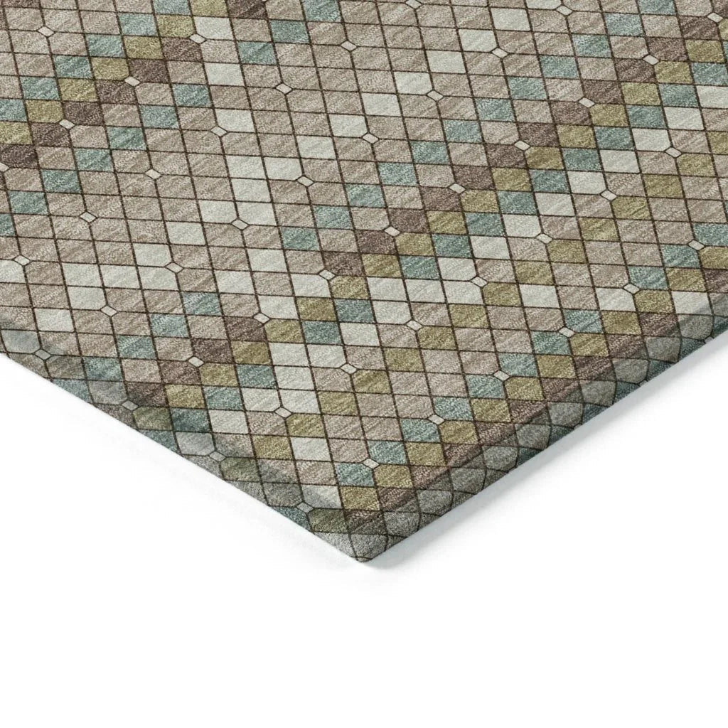 Millicent Brown Washable Indoor - Outdoor Rug - LOOMLAN - LOOMLAN Rugs - Outdoor Rugs