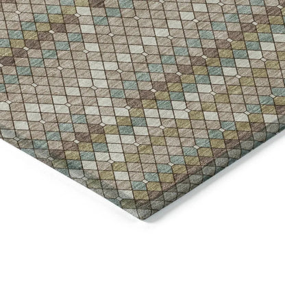 Millicent Brown Washable Indoor - Outdoor Rug - LOOMLAN - LOOMLAN Rugs - Outdoor Rugs