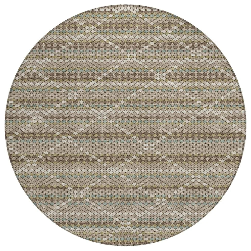 Millicent Brown Washable Indoor - Outdoor Rug - LOOMLAN - LOOMLAN Rugs - Outdoor Rugs
