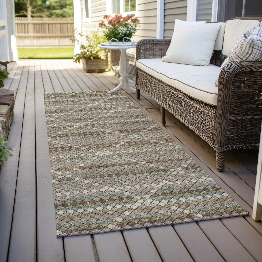 Millicent Brown Washable Indoor - Outdoor Rug - LOOMLAN - LOOMLAN Rugs - Outdoor Rugs