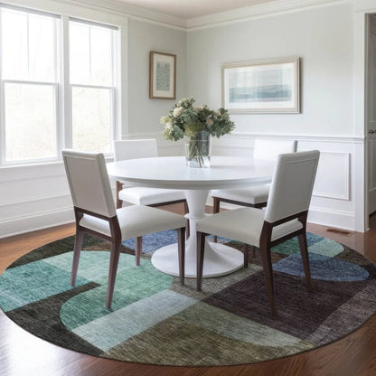 Milo Brown Washable Indoor-Outdoor Rug-Outdoor Rugs-LOOMLAN Rugs-LOOMLAN