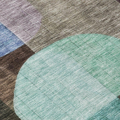 Milo Brown Washable Indoor-Outdoor Rug-Outdoor Rugs-LOOMLAN Rugs-LOOMLAN