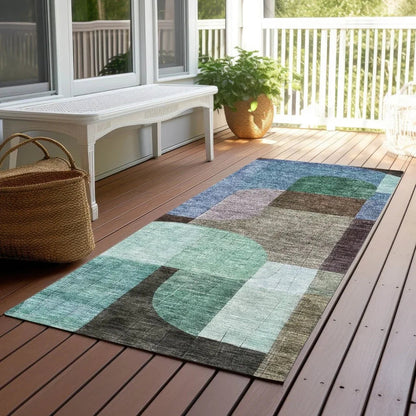 Milo Brown Washable Indoor-Outdoor Rug-Outdoor Rugs-LOOMLAN Rugs-LOOMLAN