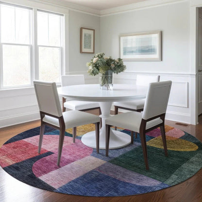 Milo Green Washable Indoor-Outdoor Rug-Outdoor Rugs-LOOMLAN Rugs-LOOMLAN