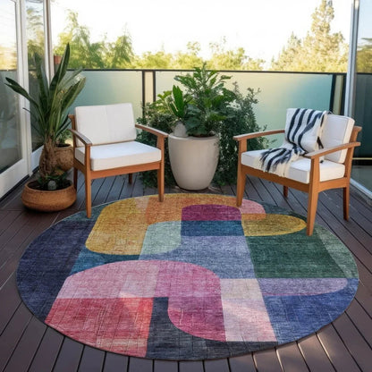 Milo Green Washable Indoor-Outdoor Rug-Outdoor Rugs-LOOMLAN Rugs-LOOMLAN