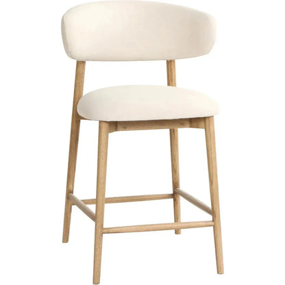 Milo Luxurious Leather Counter Stool - LOOMLAN - LH Imports - Counter Stools