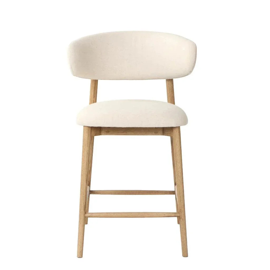 Milo Luxurious Leather Counter Stool - LOOMLAN - LH Imports - Counter Stools