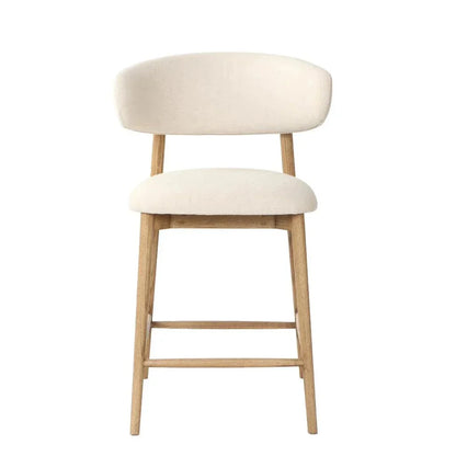Milo Luxurious Leather Counter Stool - LOOMLAN - LH Imports - Counter Stools
