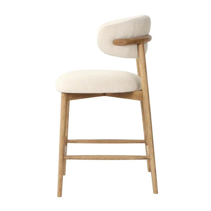 Milo Luxurious Leather Counter Stool - LOOMLAN - LH Imports - Counter Stools