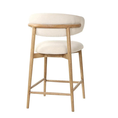 Milo Luxurious Leather Counter Stool - LOOMLAN - LH Imports - Counter Stools