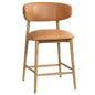 Milo Luxurious Leather Counter Stool - LOOMLAN - LH Imports - Counter Stools