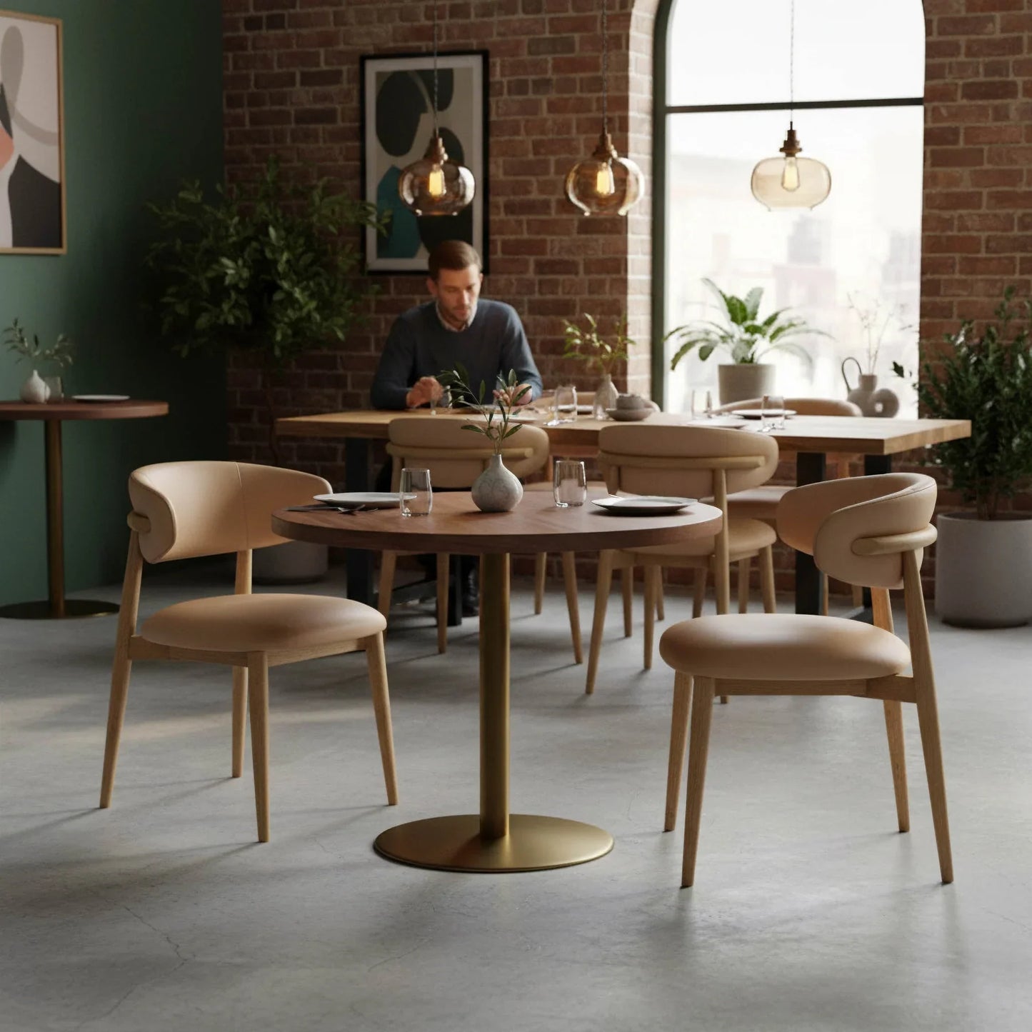 Milo Performance Fabric Armless Dining Chair