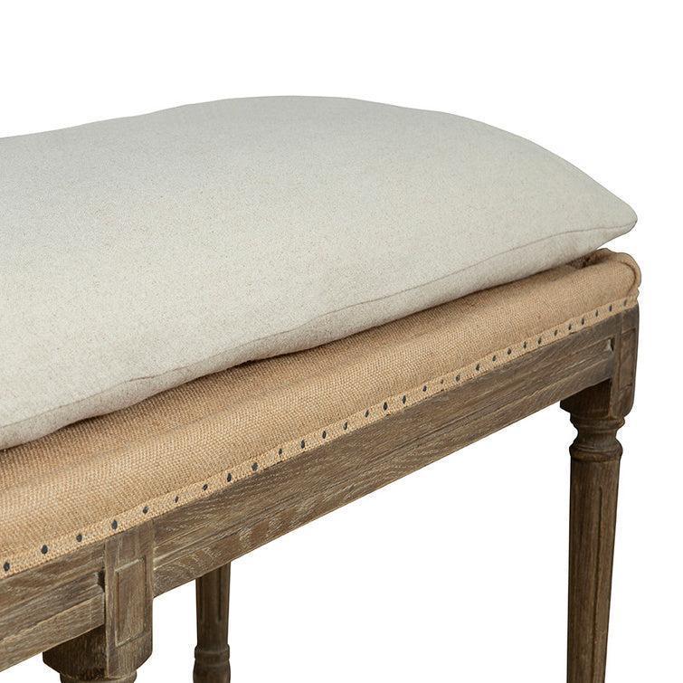 Milton Linen Stylish Bench - LOOMLAN - Furniture Classics - Dining Benches