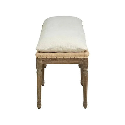 Milton Linen Stylish Bench - LOOMLAN - Furniture Classics - Dining Benches