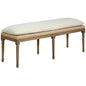 Milton Linen Stylish Bench - LOOMLAN - Furniture Classics - Dining Benches