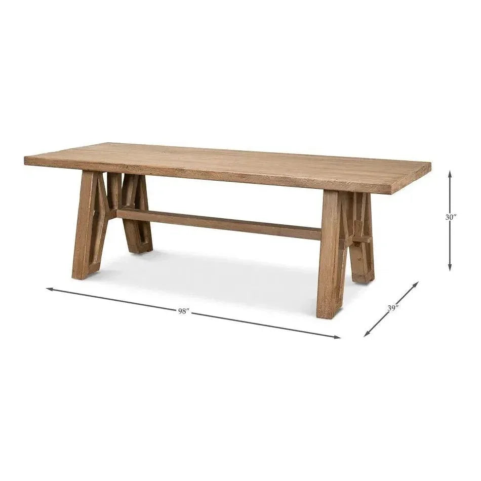 Miner's Camp Dining Table-Dining Tables-Sarreid-LOOMLAN