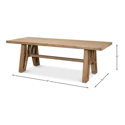 Miner's Camp Dining Table-Dining Tables-Sarreid-LOOMLAN