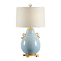 Ming White Glazed Ceramic Table Lamp - LOOMLAN - Wildwood - Table Lamps