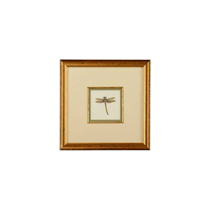 Miniature Dragonfly Gold Framed Artwork-Framed Wall Art-Chelsea House-Dragonfly I-LOOMLAN