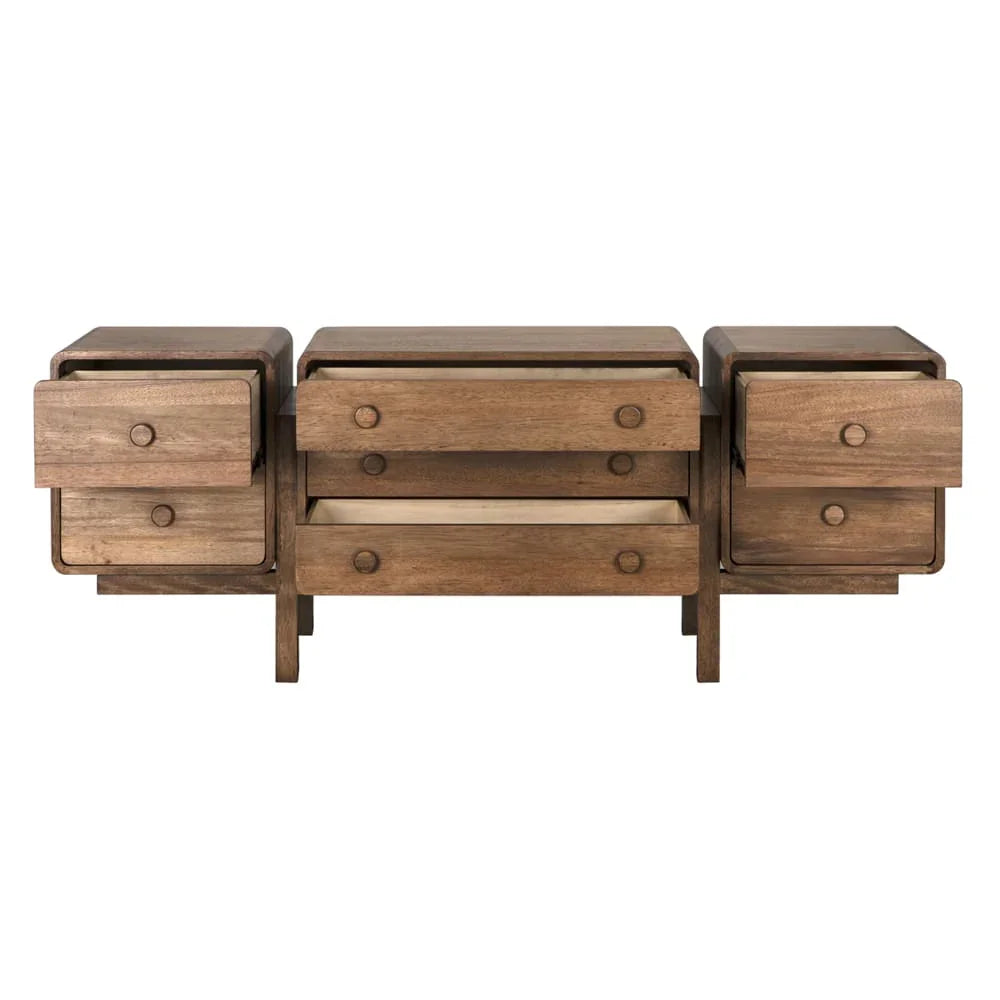 Minsk Wooden Brown Sideboard - LOOMLAN - Noir - Sideboards