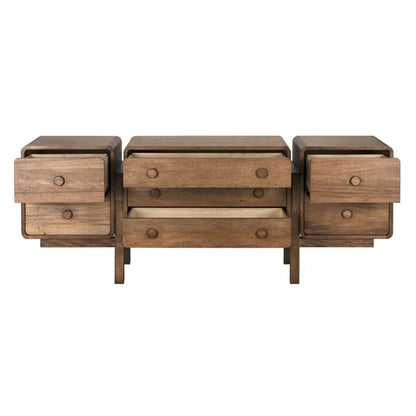 Minsk Wooden Brown Sideboard - LOOMLAN - Noir - Sideboards