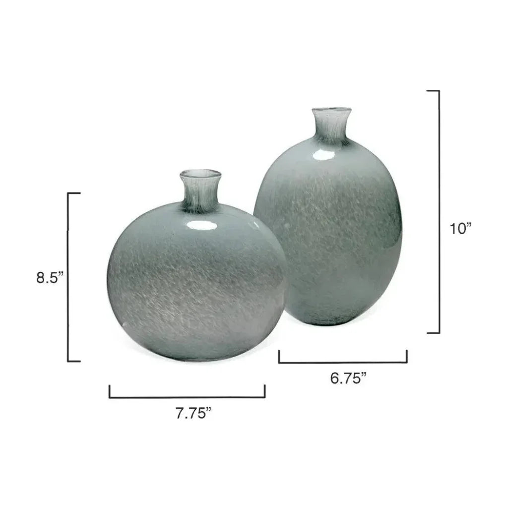 Minx Glass Decorative Vase (Set Of 2)