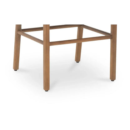 Mira Black Solid Teak Frame Outdoor Dining Chair-Outdoor Dining Chairs-Moe's Home-LOOMLAN