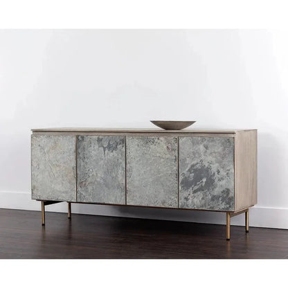 Mirabelli Sideboard Brass Legs & Cord Management - LOOMLAN - SUNPAN - Sideboards