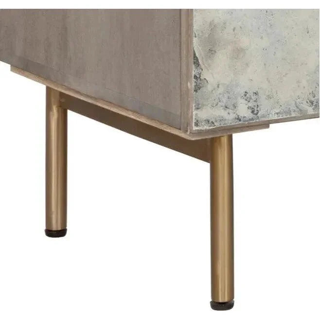 Mirabelli Sideboard Brass Legs & Cord Management - LOOMLAN - SUNPAN - Sideboards