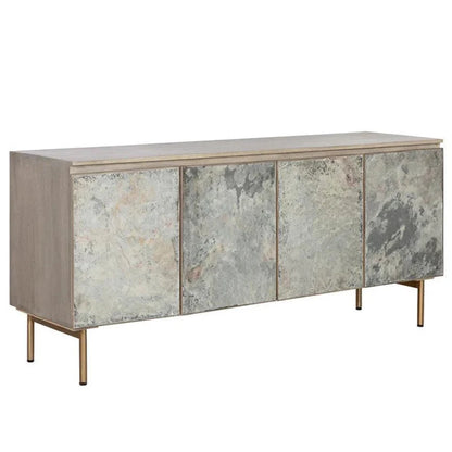 Mirabelli Sideboard Brass Legs & Cord Management - LOOMLAN - SUNPAN - Sideboards