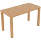 Mirador Rectangular Teak Outdoor Counter Height Table-Outdoor Counter Tables-HiTeak-LOOMLAN