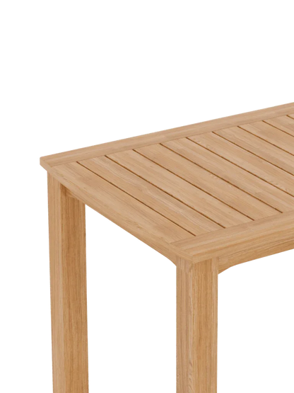 Mirador Teak Patio Rectangular Counter Height Table-Outdoor Counter Tables-HiTeak-LOOMLAN
