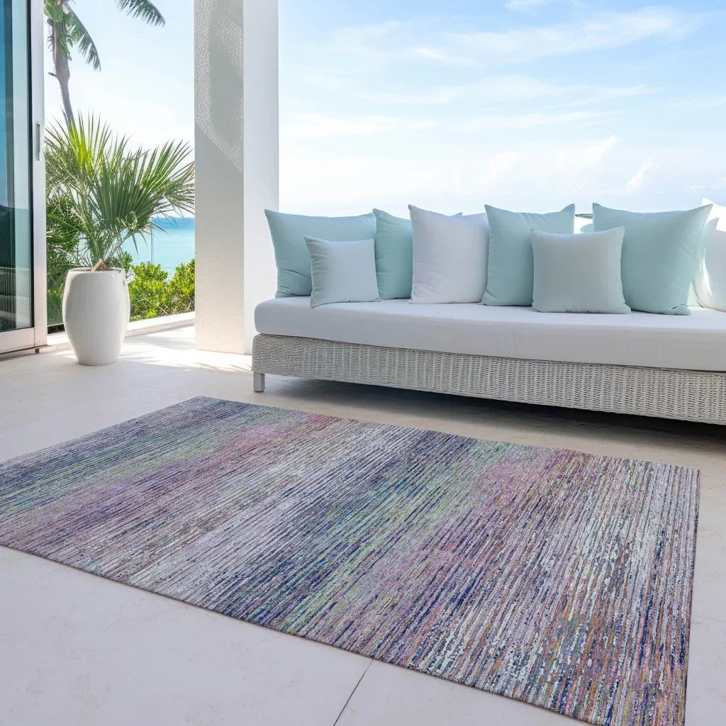 Mirae Pink Washable Indoor - Outdoor Rug - LOOMLAN - LOOMLAN Rugs - Outdoor Rugs