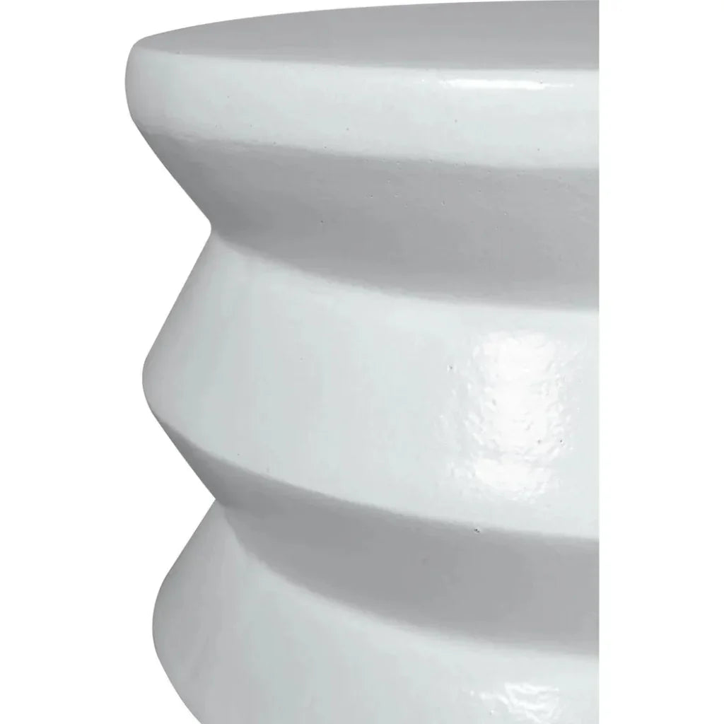 Mirage Accent Table - White Outdoor End Table - LOOMLAN - Seasonal Living - Outdoor Side Tables