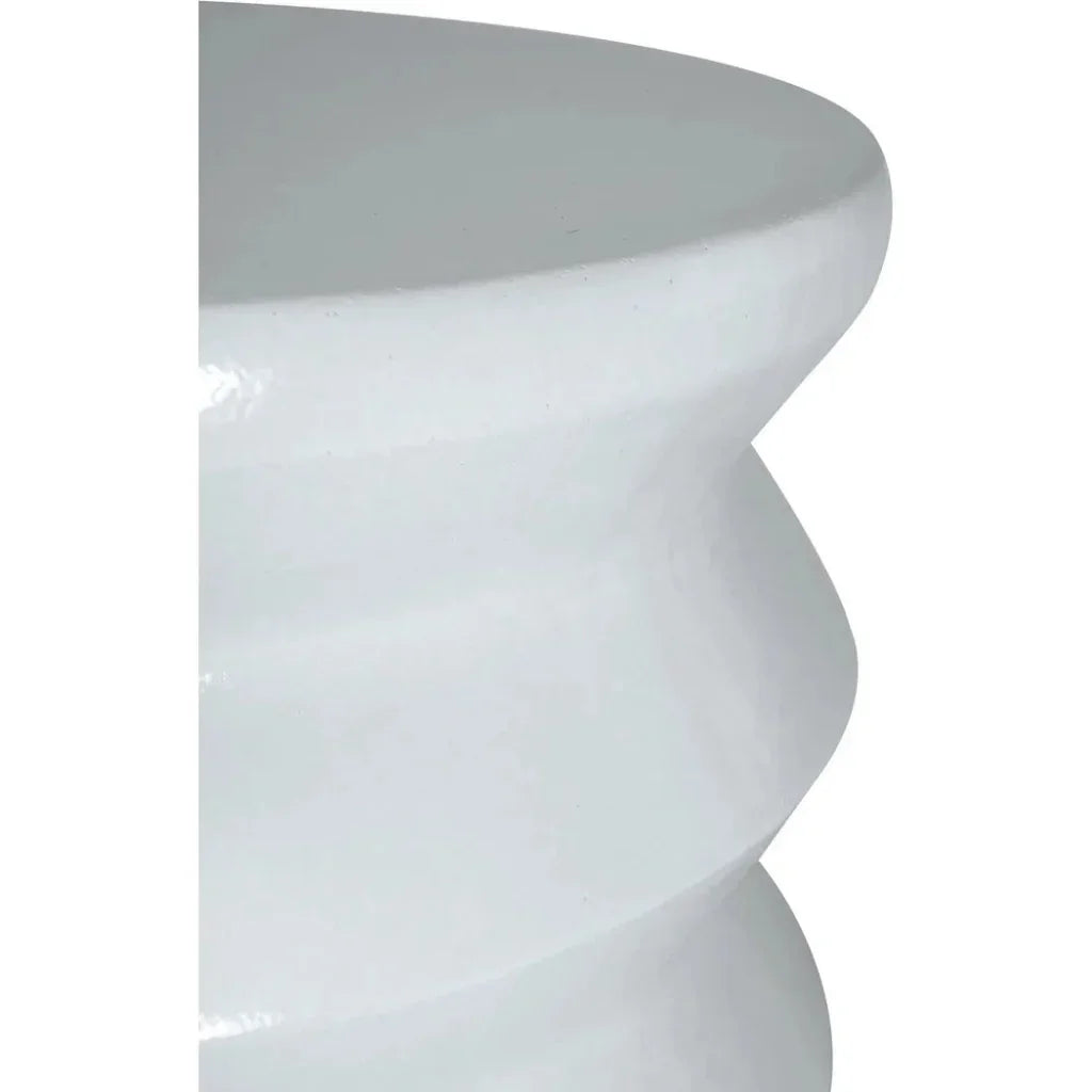 Mirage Accent Table - White Outdoor End Table - LOOMLAN - Seasonal Living - Outdoor Side Tables