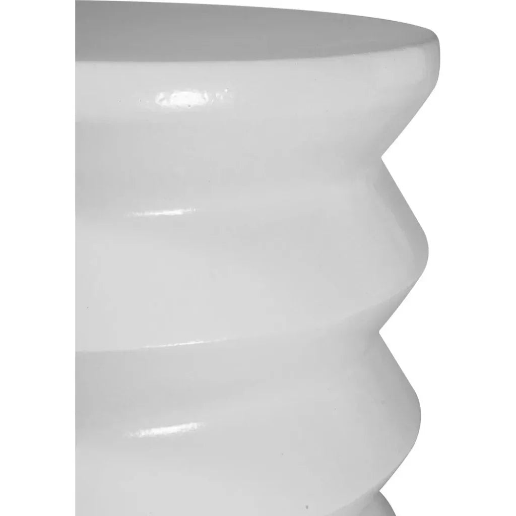 Mirage Accent Table - White Outdoor End Table - LOOMLAN - Seasonal Living - Outdoor Side Tables