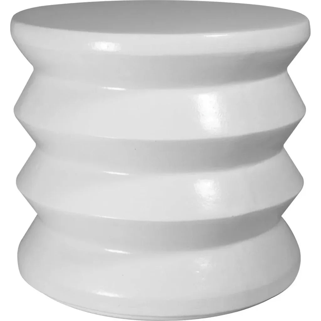 Mirage Accent Table - White Outdoor End Table - LOOMLAN - Seasonal Living - Outdoor Side Tables