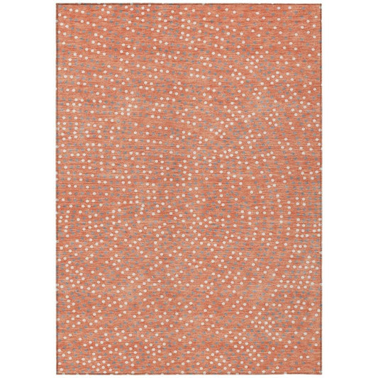 Mirelia Salmon Washable Indoor-Outdoor Rug-Outdoor Rugs-LOOMLAN Rugs-2'6" x 3'10"-LOOMLAN