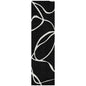 Mirelle Black Washable Indoor-Outdoor Rug-Outdoor Rugs-LOOMLAN Rugs-2'3" x 7'6"-LOOMLAN