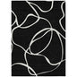 Mirelle Black Washable Indoor-Outdoor Rug-Outdoor Rugs-LOOMLAN Rugs-2'6" x 3'10"-LOOMLAN