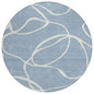 Mirelle Blue Washable Indoor-Outdoor Rug-Outdoor Rugs-LOOMLAN Rugs-8' x 8'-LOOMLAN